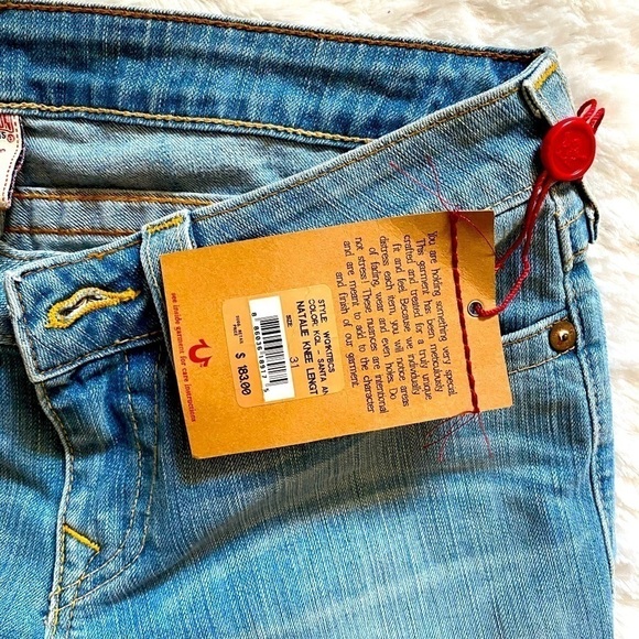 NEW woman’s True Religion Natalie Knee Length shorts size 31 - Picture 3 of 5